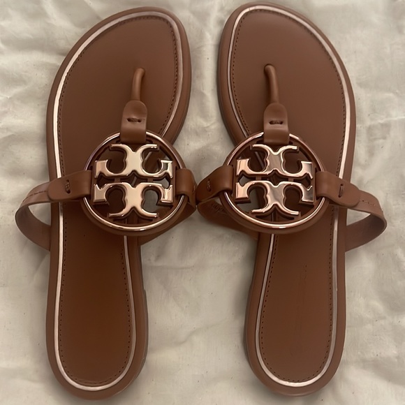 Tory Burch Miller Metal Logo Sandal - Picture 8 of 8